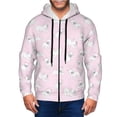 thumbnail image 1 of Zip Up Hoodies for Men - Cute French Bulldog Pink Long Sleeve Comfrt Men'S Fashion Hoodies & Sweatshirts, Jackets for Men Hoodies Pullover Clothing Clothes with Pouch, 1 of 5