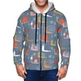 thumbnail image 1 of Zip Up Hoodies for Men - Cute Snail Doodle Long Sleeve Comfrt Men'S Fashion Hoodies & Sweatshirts, Jackets for Men Hoodies Pullover Clothing Clothes with Pouch, 1 of 5