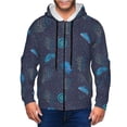 thumbnail image 1 of Zip Up Hoodies for Men - Deep Blue Coral Jellyfish Long Sleeve Comfrt Men'S Fashion Hoodies & Sweatshirts, Jackets for Men Hoodies Pullover Clothing Clothes with Pouch, 1 of 5