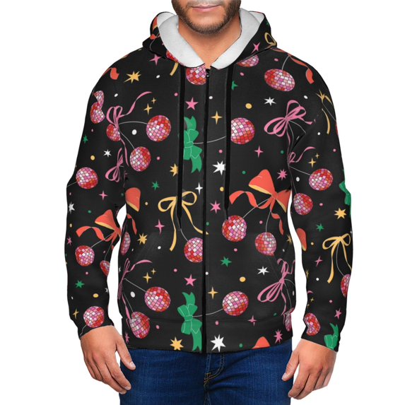 Zip Up Hoodies for Men - Disco Mirror Ball Long Sleeve Comfrt Men'S Fashion Hoodies & Sweatshirts, Jackets for Men Hoodies Pullover Clothing Clothes with Pouch
