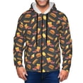 thumbnail image 1 of Zip Up Hoodies for Men - Fast Food Long Sleeve Comfrt Men'S Fashion Hoodies & Sweatshirts, Jackets for Men Hoodies Pullover Clothing Clothes with Pouch, 1 of 5