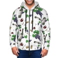 thumbnail image 1 of Zip Up Hoodies for Men - Grape wine bottle Long Sleeve Comfrt Men'S Fashion Hoodies & Sweatshirts, Jackets for Men Hoodies Pullover Clothing Clothes with Pouch, 1 of 5
