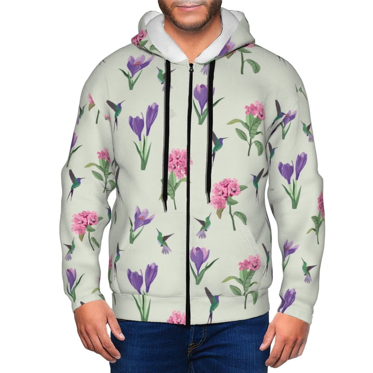 Zip Up Hoodies for Men - Hummingbird No.9090 Long Sleeve Comfrt 
