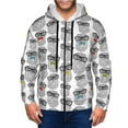 thumbnail image 1 of Zip Up Hoodies for Men - Nerdy Owl Long Sleeve Comfrt Men'S Fashion Hoodies & Sweatshirts, Jackets for Men Hoodies Pullover Clothing Clothes with Pouch, 1 of 5