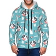 thumbnail image 1 of Zip Up Hoodies for Men - Peppy Cute Cow Strawberry Milk Long Sleeve Comfrt Men'S Fashion Hoodies & Sweatshirts, Jackets for Men Hoodies Pullover Clothing Clothes with Pouch, 1 of 5