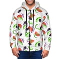 thumbnail image 1 of Zip Up Hoodies for Men - Tomato Eggplant Cucumber Long Sleeve Comfrt Men'S Fashion Hoodies & Sweatshirts, Jackets for Men Hoodies Pullover Clothing Clothes with Pouch, 1 of 5