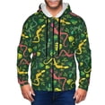 thumbnail image 1 of Zip Up Hoodies for Men - Yellow Pink Cute Lizard Long Sleeve Comfrt Men'S Fashion Hoodies & Sweatshirts, Jackets for Men Hoodies Pullover Clothing Clothes with Pouch, 1 of 5