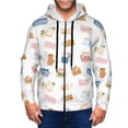 thumbnail image 1 of Zip Up Hoodies for Men - colors envelope Pattern Long Sleeve Comfrt Men'S Fashion Hoodies & Sweatshirts, Jackets for Men Hoodies Pullover Clothing Clothes with Pouch, 1 of 5
