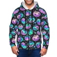 thumbnail image 1 of Zip Up Hoodies for Men - halloween pumpkin colorful pink Long Sleeve Comfrt Men'S Fashion Hoodies & Sweatshirts, Jackets for Men Hoodies Pullover Clothing Clothes with Pouch, 1 of 5