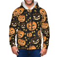 thumbnail image 1 of Zip Up Hoodies for Men - halloween pumpkins design Long Sleeve Comfrt Men'S Fashion Hoodies & Sweatshirts, Jackets for Men Hoodies Pullover Clothing Clothes with Pouch, 1 of 5