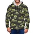 thumbnail image 1 of Zip Up Hoodies for Men - light green excavator Long Sleeve Comfrt Men'S Fashion Hoodies & Sweatshirts, Jackets for Men Hoodies Pullover Clothing Clothes with Pouch, 1 of 5