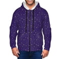 thumbnail image 1 of Zip Up Hoodies for Men - night sky golden stars navyblue Long Sleeve Comfrt Men'S Fashion Hoodies & Sweatshirts, Jackets for Men Hoodies Pullover Clothing Clothes with Pouch, 1 of 5