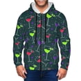 thumbnail image 1 of Zip Up Hoodies for Men - wine glass pattern Long Sleeve Comfrt Men'S Fashion Hoodies & Sweatshirts, Jackets for Men Hoodies Pullover Clothing Clothes with Pouch, 1 of 5