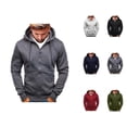 thumbnail image 1 of Zip Up Hoodies for Men 2025 Long Sleeve Essentials Hooded Sweatshirt with Pockets Pullover Jacket Hoodie Mens Hoodies, 1 of 6
