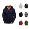 thumbnail image 1 of Zip Up Hoodies for Men 2025 Long Sleeve Essentials Hooded Sweatshirt with Pockets Pullover Jacket Hoodie Mens Hoodies, 1 of 6