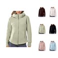thumbnail image 1 of Zip Up Hoodies for Women 2025 Long Sleeve Plain Full Zipper Thick Hooded Sweatshirt Jacket Coat Outerwear, 1 of 5