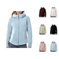 thumbnail image 1 of Zip Up Hoodies for Women 2025 Long Sleeve Plain Full Zipper Thick Hooded Sweatshirt Jacket Coat Outerwear, 1 of 5