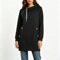thumbnail image 1 of Zip Up Hoodies for Women Long Sleeve Full Zip Sweatshirt Travel Hoodie Full Zip Hooded Jacket 2XL, 1 of 5