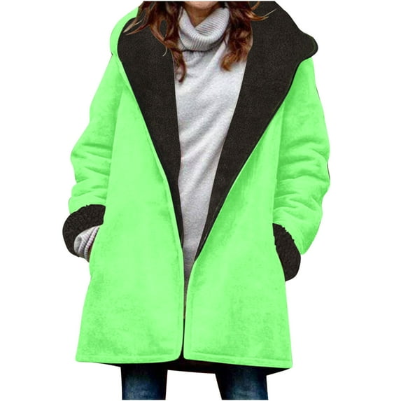 Zip Up Hoodies for Womens Pullover Fashion Plus Size Winter Warm And Fleece Heavy Printed Hooded Jacket With Zipper Double Pockets Presents for Women