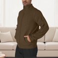 thumbnail image 1 of Zip Up Jackets for Men with Pockets and Zipper Long Sleeve Sweatshirts Fleece Lined Solid Color Mock Neck Thermal Warm Post-Surgery Outerwear Coats, 1 of 8