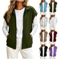 thumbnail image 1 of Zip Up Vest for Women Casual Spring And Winter Layering Piece Sweatshirt Jacket with Pocket Outfit Travel, 1 of 8