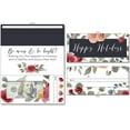 thumbnail image 1 of ZipGifts Holiday Card | Zip-Open Money Holder w/Clear Plastic Window for Cash, Check, & Gift Card (Holiday | Floral - Happy Holidays), 1 of 7