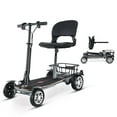 thumbnail image 1 of ZipGoin 4-Wheel Electric Mobility Scooter for Seniors - Lightweight, Foldable, 24V 12Ah Li-Ion Battery, Adjustable, Flat-Free Tires, 220lbs Capacity, 1 of 8