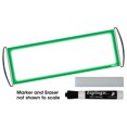 thumbnail image 1 of ZipSign Dry Erase Banner Set - Rolls Itself Up, Unrolls to 9.5” x 27”, Reusable, Portable, Fits in Your Pocket - Includes Green Banner, Black Dry Erase Marker and Eraser, 1 of 3