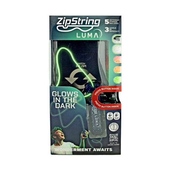 ZipString Luma, Gift for Kids and Adults, As Seen on Shark Tank, Recommended Age 4+ years old