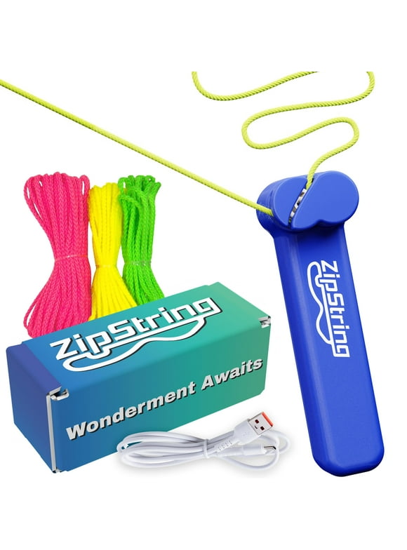 ZipString Wonderment Awaits | As Seen on Shark Tank | Propel String Loop to Soaring Heights, Gift for Kids, Bodacious Blue