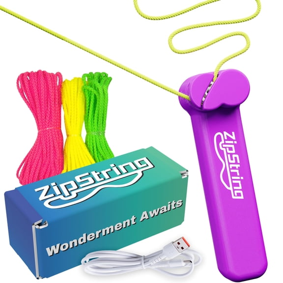 ZipString Wonderment Awaits | As Seen on Shark Tank | Propel String Loop to Soaring Heights, Gift for Kids, Vivacious Violet