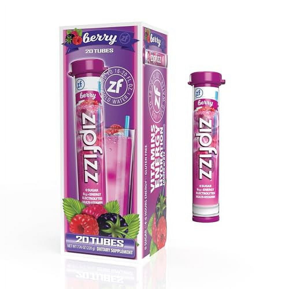 Zipfizz Energy Drink Mix, Electrolyte Hydration Powder with B12 and