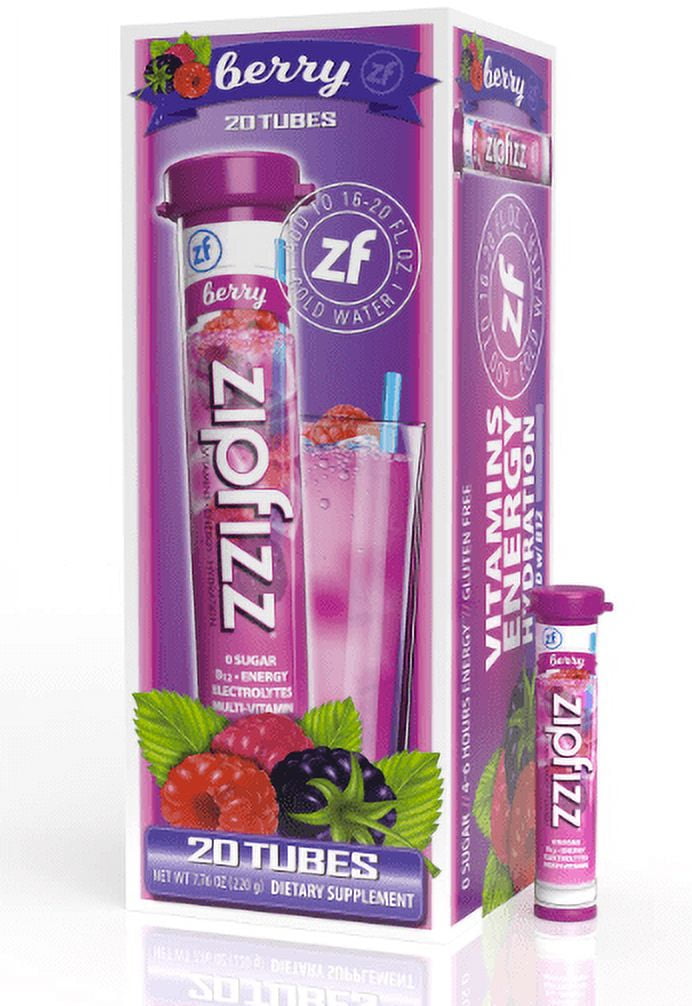 Zipfizz Energy Drink Mix, Electrolyte Hydration Powder with B12 and