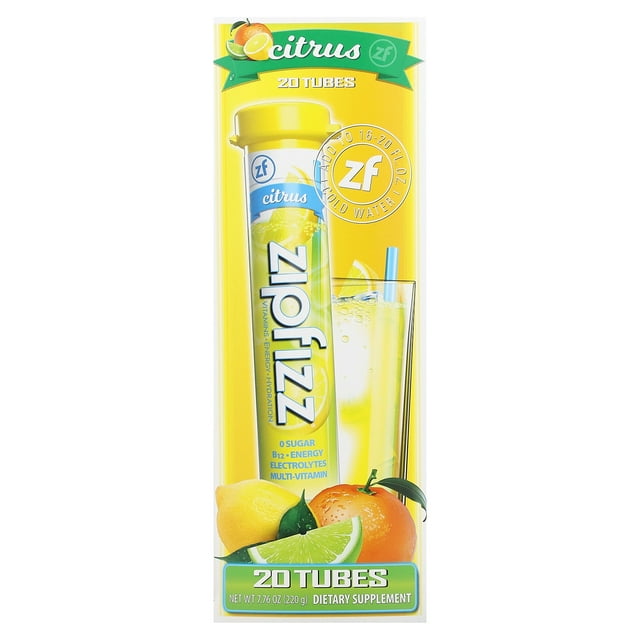 Zipfizz Energy Drink Mix, Electrolyte Hydration Powder with B12 and