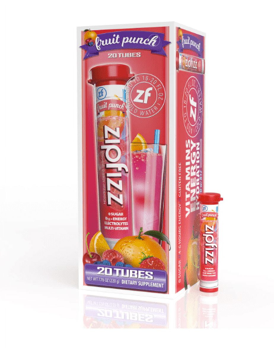Zipfizz Energy Drink Mix, Electrolyte Hydration Powder with B12 and