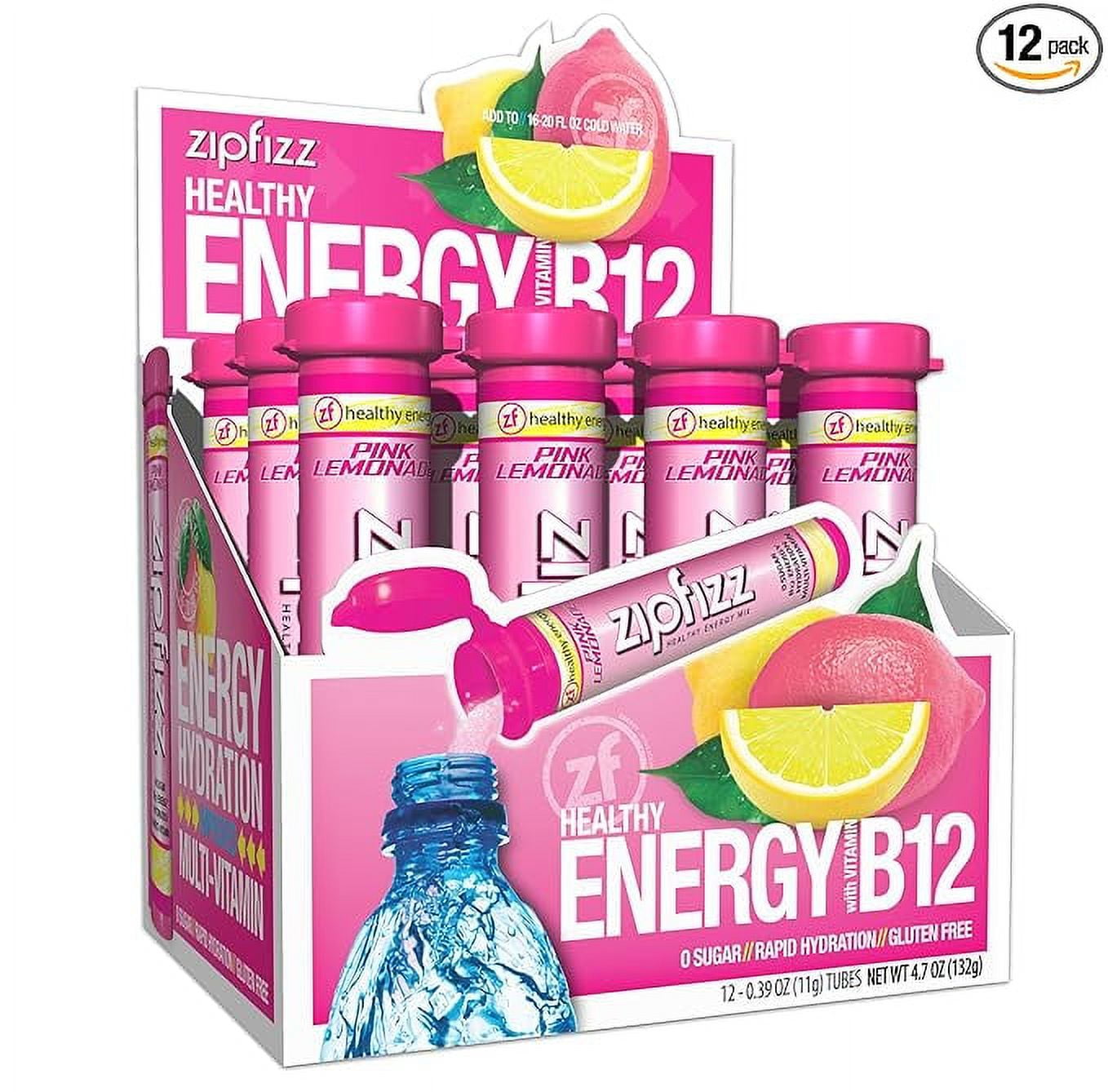 Zipfizz Energy Drink Mix, Electrolyte Hydration Powder with B12 and