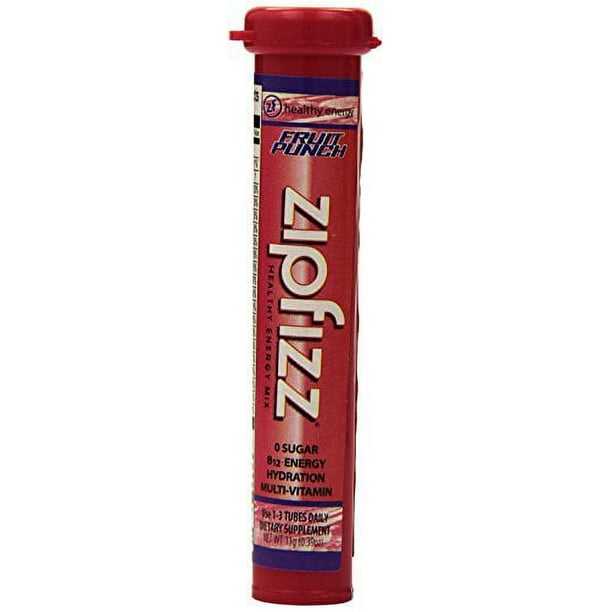 Zipfizz Fruit Punch Healthy Energy Drink Mix Transform Your Water
