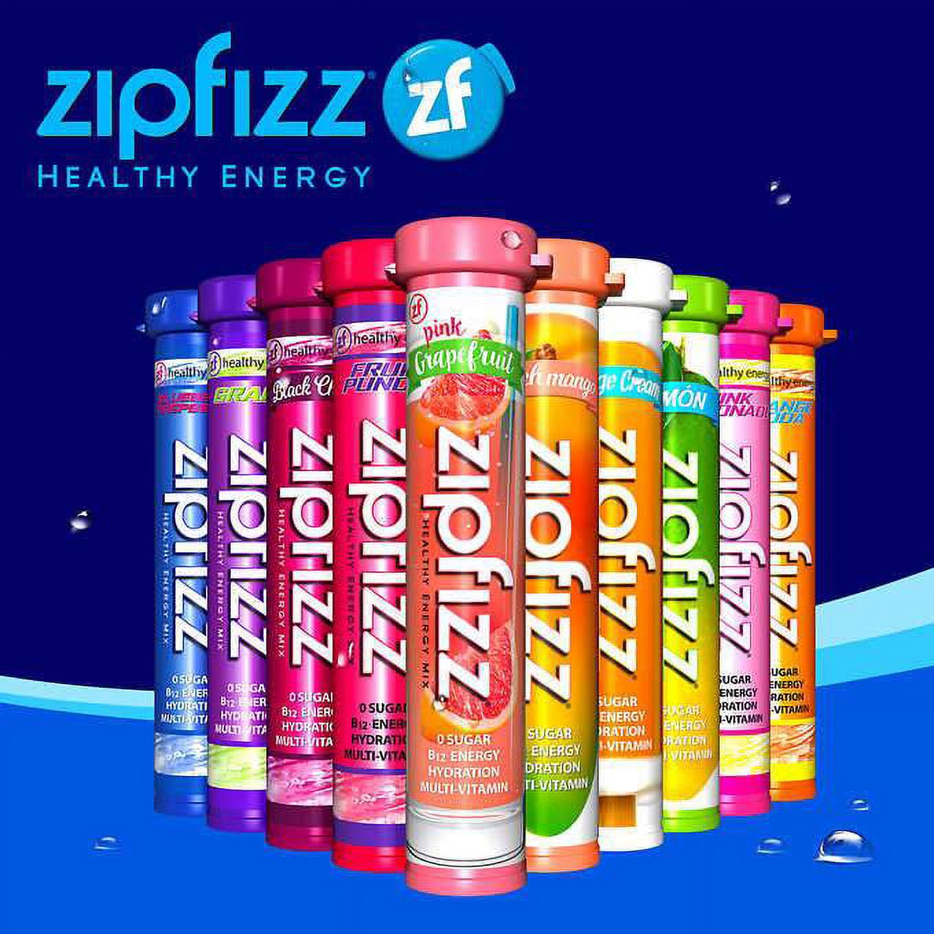 Zipfizz Healthy Energy Drink Mix, 30 TubesLimón