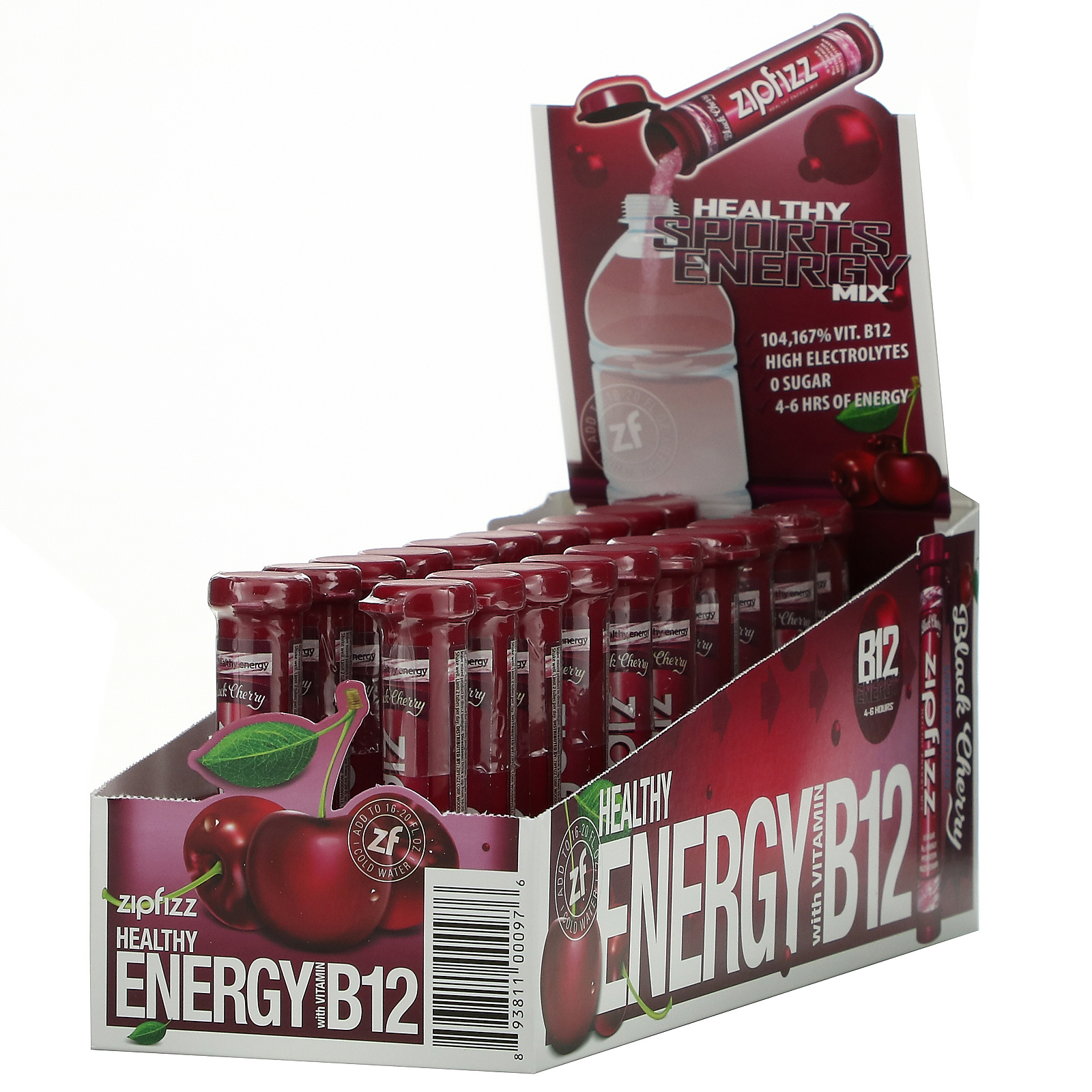 Zipfizz Energy Drink Mix, Electrolyte Hydration Powder with B12 and
