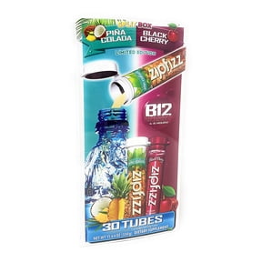 Zipfizz Healthy Energy Drink Mix, Pina Colada & Black Cherry (30 Count)