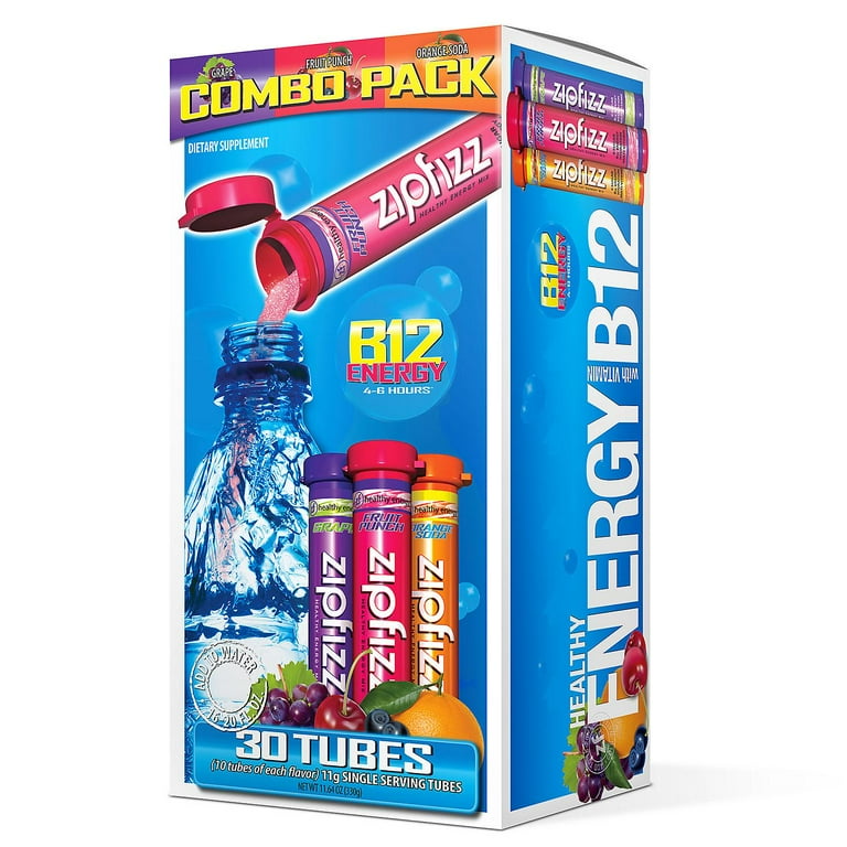 超歓迎された Mix, Energy Healthy Zipfizz B12 Hydration Vitamins, Multi & 健康アクセサリー