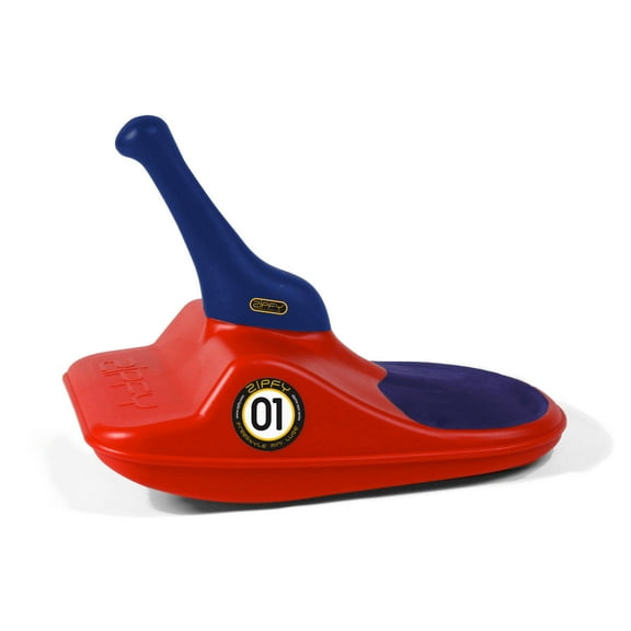 Zipfy Freestyle Mini Luge Downhill Speedster Snow Sled for All Ages, Red Dart