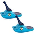 thumbnail image 1 of Zipfy Freestyle Mini Luge Snow Sled – Made in USA – Lightweight Steerable Sit-Down Racer (Aqua Blue, 2 Pack), 1 of 8