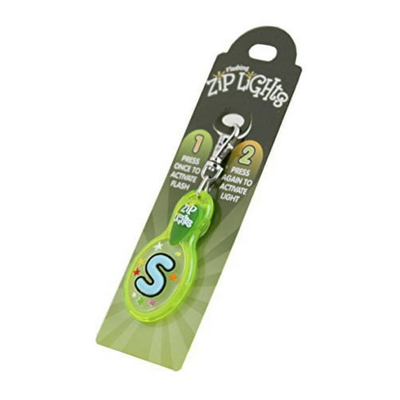 Ziplights S Charm Personalized Flashing Keychains