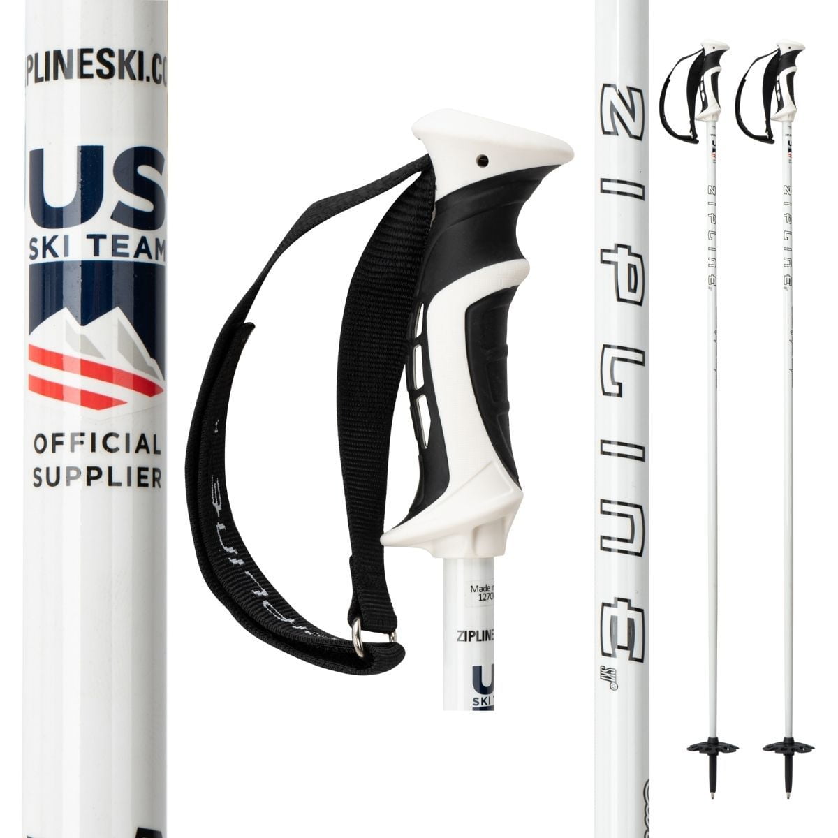 Zipline Blurr 16.0 Graphite Composite Ski Poles - Walmart.com