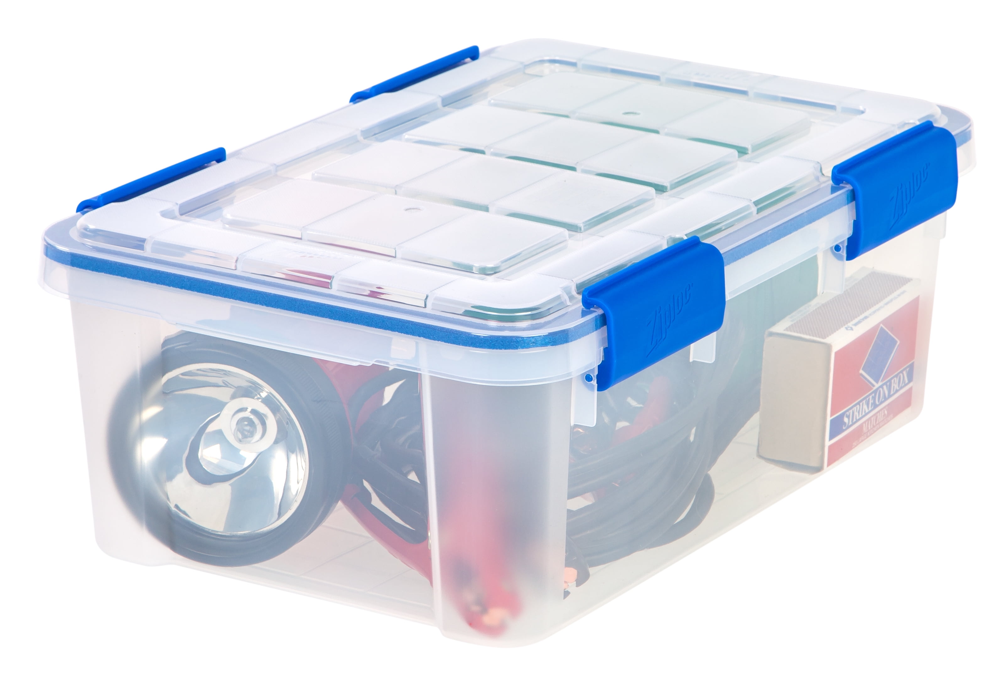Ziploc 16Quart (4Gallon) WeatherShield Storage Box, Clear