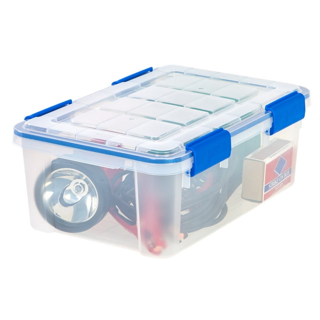 Ziploc 16Quart (4Gallon) WeatherShield Storage Box, Clear