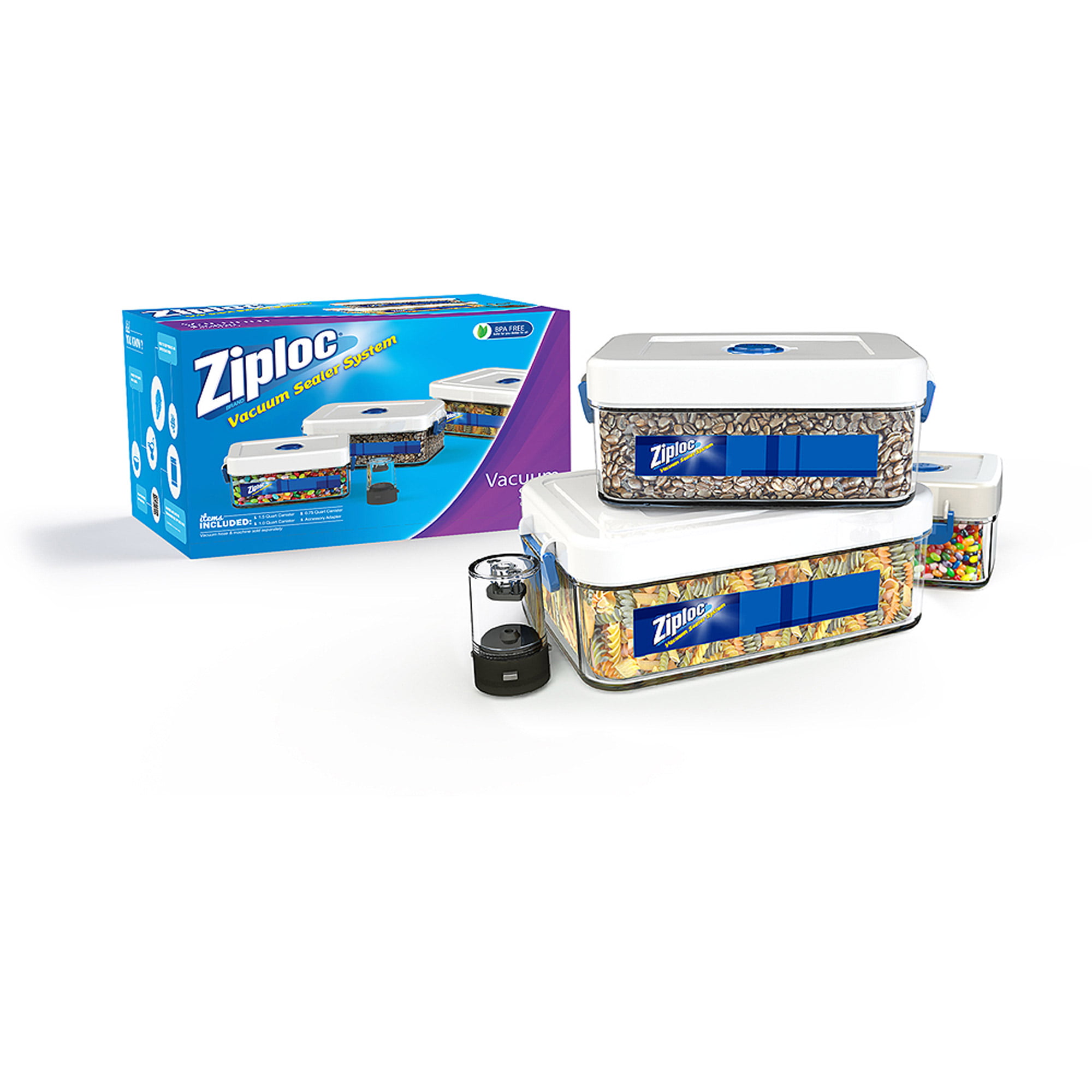 Lot - Ziploc Vacuum Sealer System