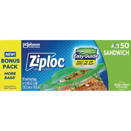 Ziploc 71139 Sandwich Bag - 40 Count