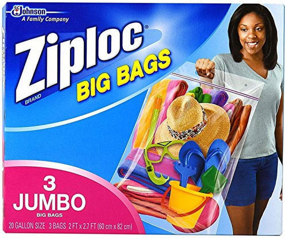 Ziploc- Extra-Large HD Big Bag- 24 x 20- 4 Pack - Surry General